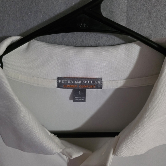 Peter Millar White Georgia Bulldogs Summer Comfort Performance Polo Size Large - Picture 2 of 10